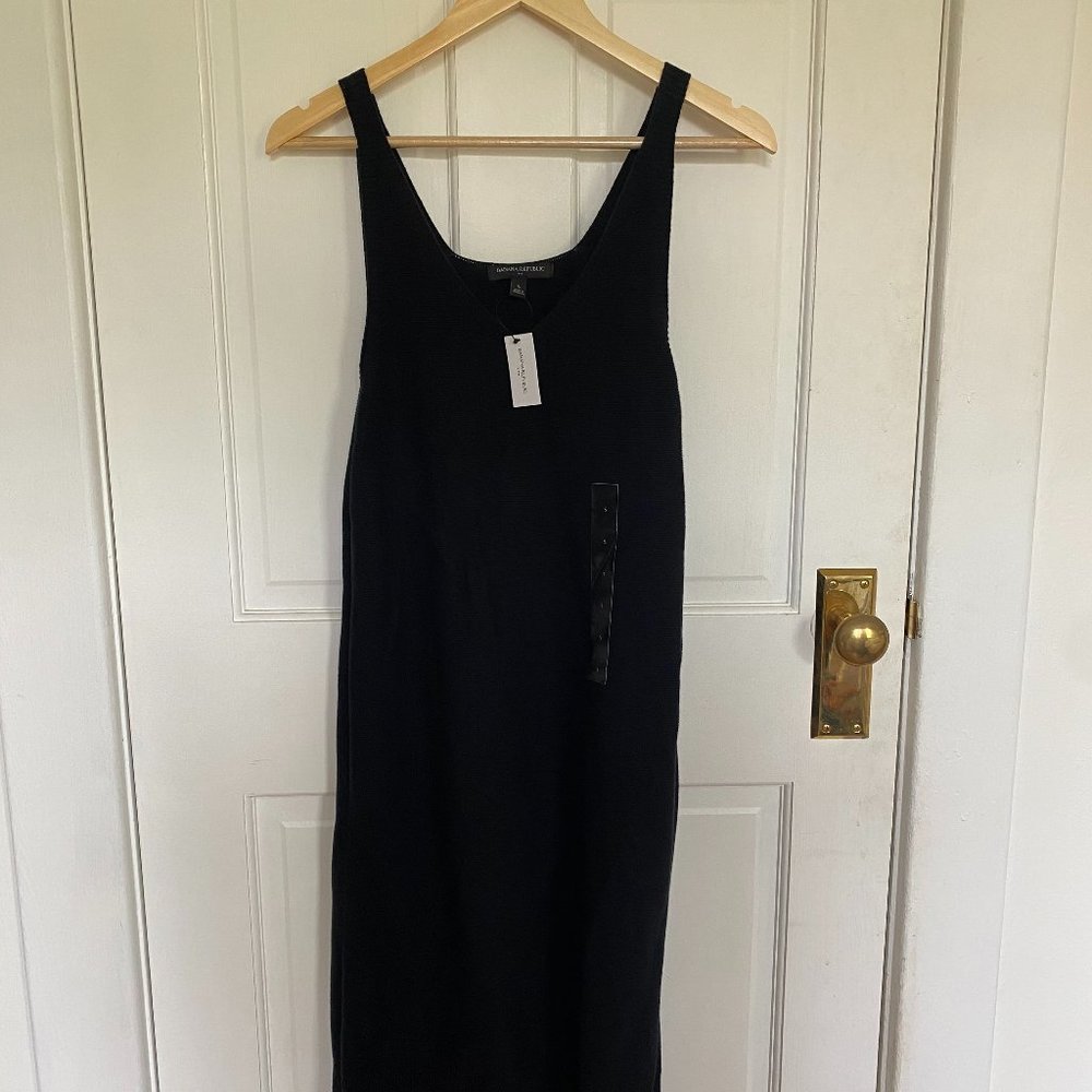 NWT Banana Republic Black Crochet Dress
